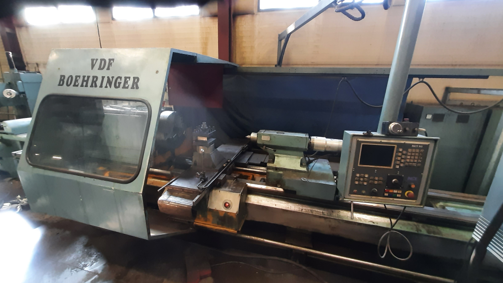VDF BOHRINGER CNC řízení NCT 90 Kapacita 1000/ 3000 Se saněmi 670 Vrtání vřetene 128 Vývody broušené