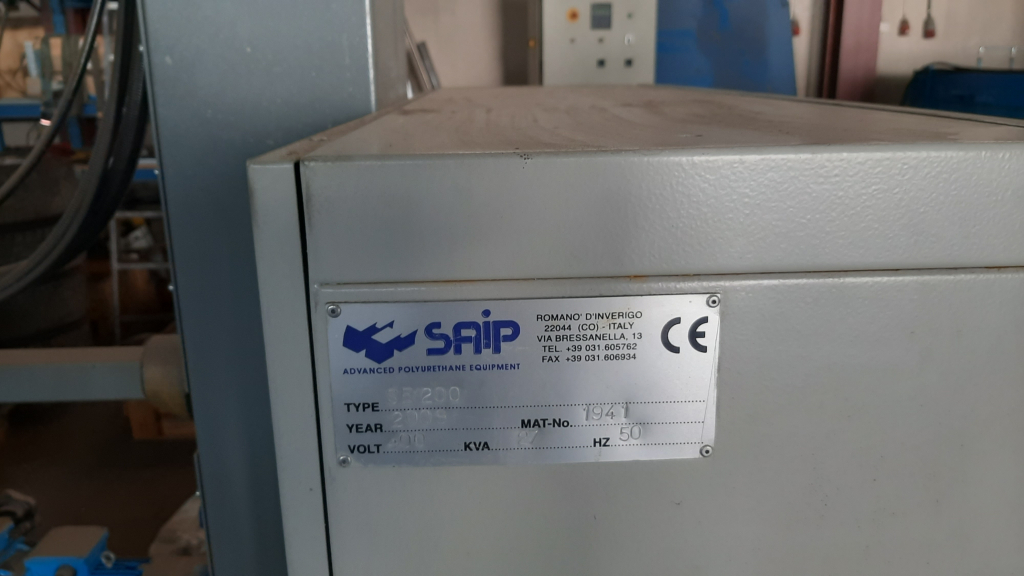 URETAN GJUTMASKIN + PRESS SAIP SE 200 PRESS 1500 x 6000