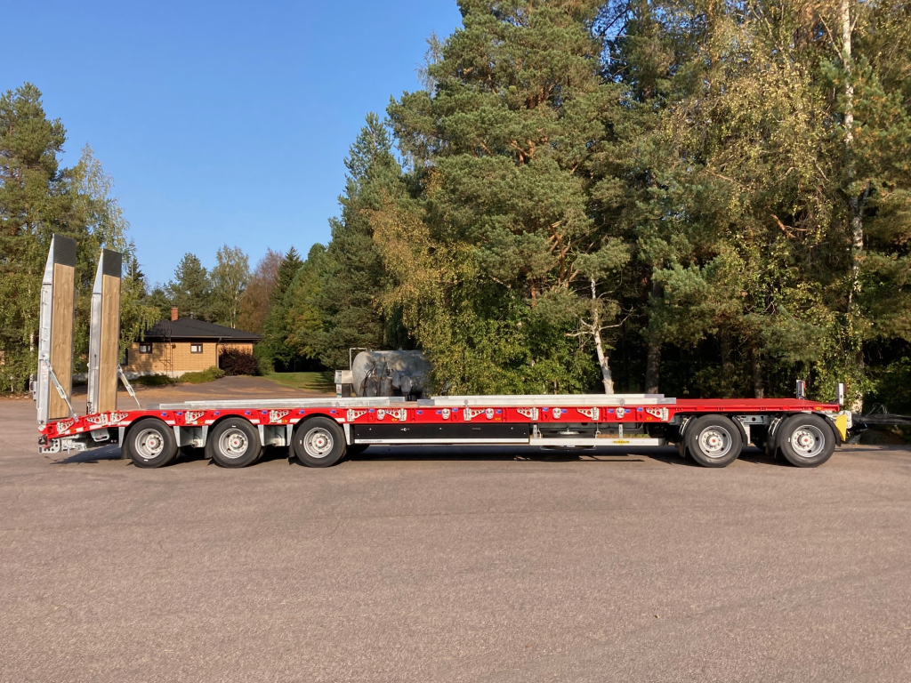 HUMBAUR 5-AKSELINEN + 12,2M SUORA KANSI + LEVIKKEET + HYDRAULISET AJOSILLAT kuva 6