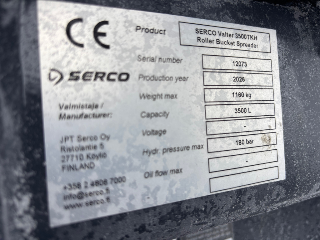 SERCO SANDHOPKA 3500L + 3000MM BRED + 30MM LÄPPSKIVOR + VOLVO ADAPTER kuva 5