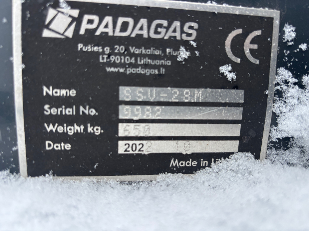 PEDAGAS AREA ARKLS 2,8 M + ATsperu asmeņi + VOLVO/CAT ADAPTERS + LĪDZĪGS JAUNAM kuva 5