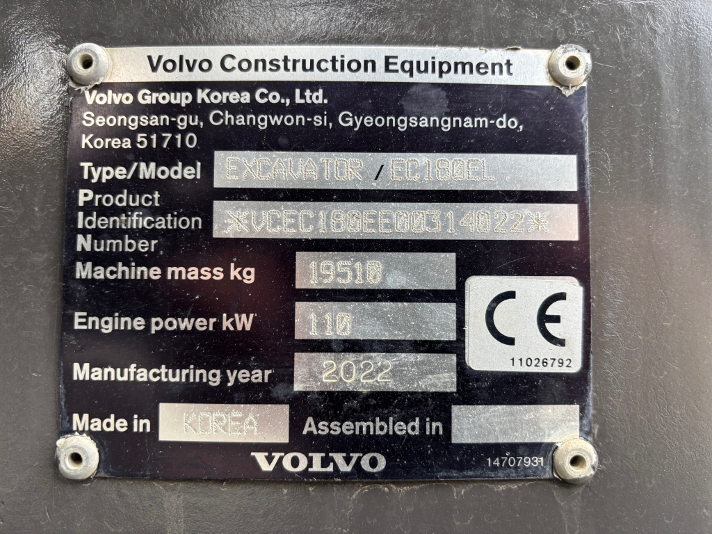 VOLVO EC180EL + 800MM TELAT + RASVARI + LÄMMITIN + EC226 PIHDILLÄ + NOVATRON 3D kuva 16