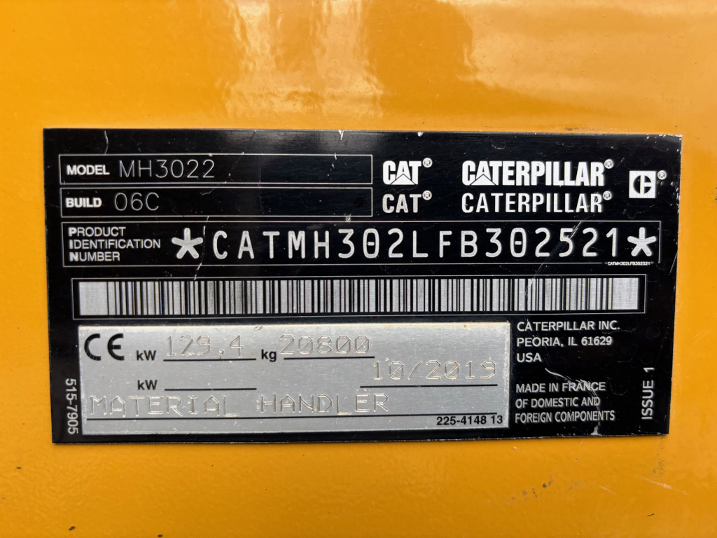 CATERPILLAR MH3022 + Løftende førerhus + FETT + VARMER + TO PROBO HYDRAULIKKKER kuva 15