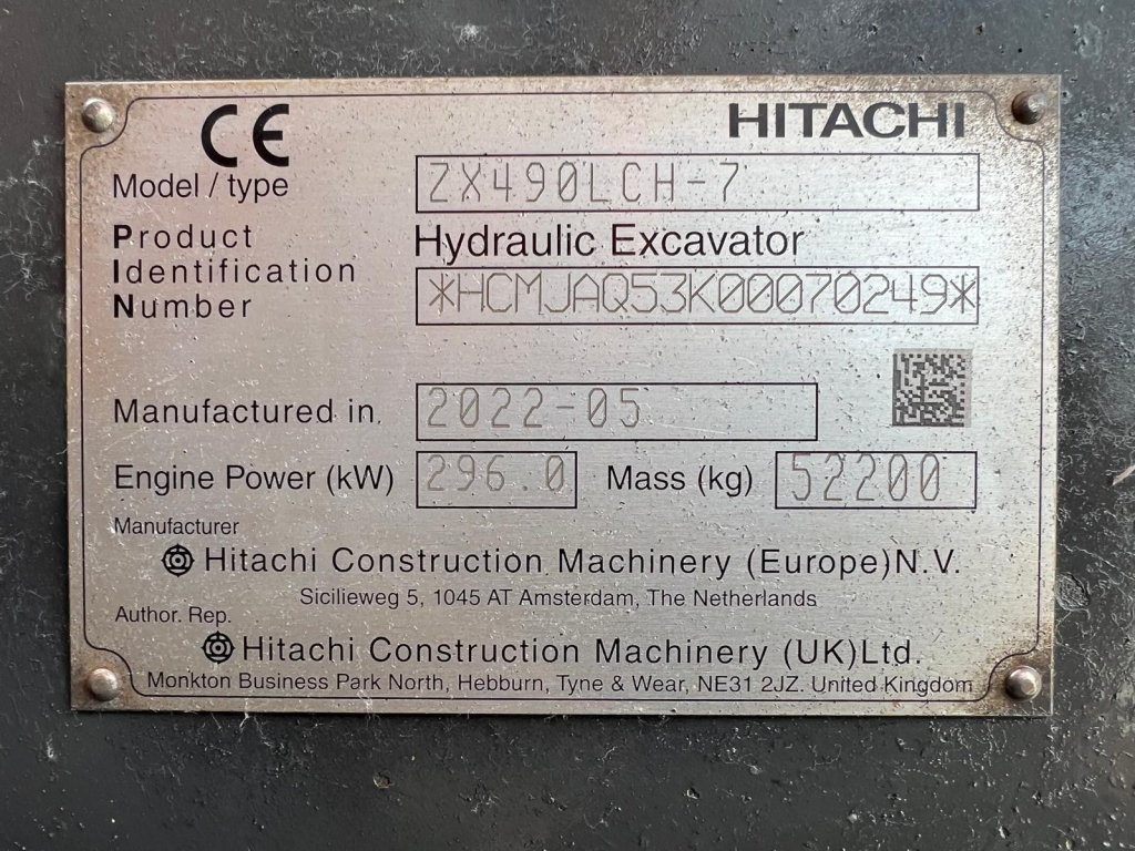HITACHI ZAXIS490LC-7 + 600MM TELAT + VASARAHYDRAULIIKKA + KAMERAT + JNE kuva 14