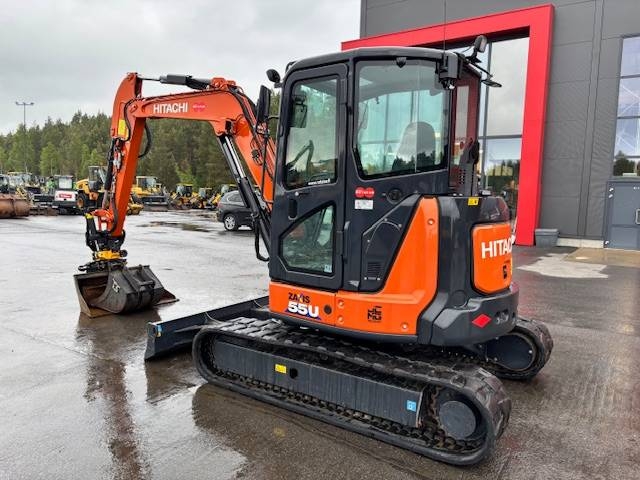 Hitachi ZX 55 U-6 / Engcon + Zange, Fett, 3 Eimer kuva 2
