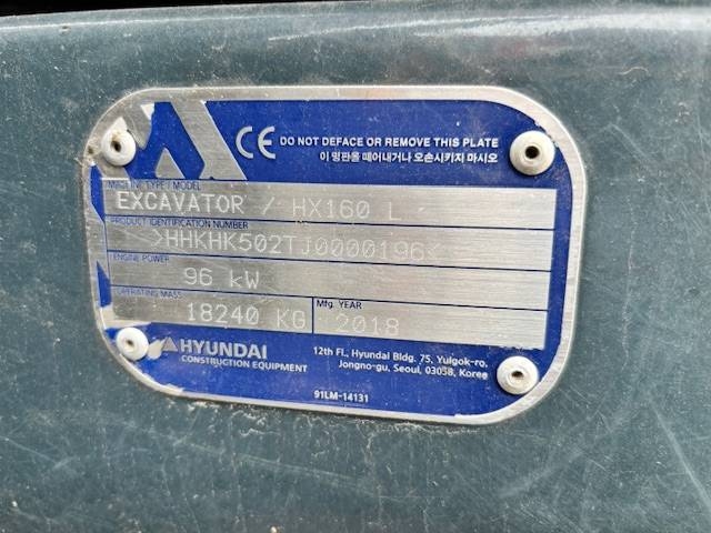 Hyundai HX 160 L / ENGCON, FETT, HEIZUNG kuva 18