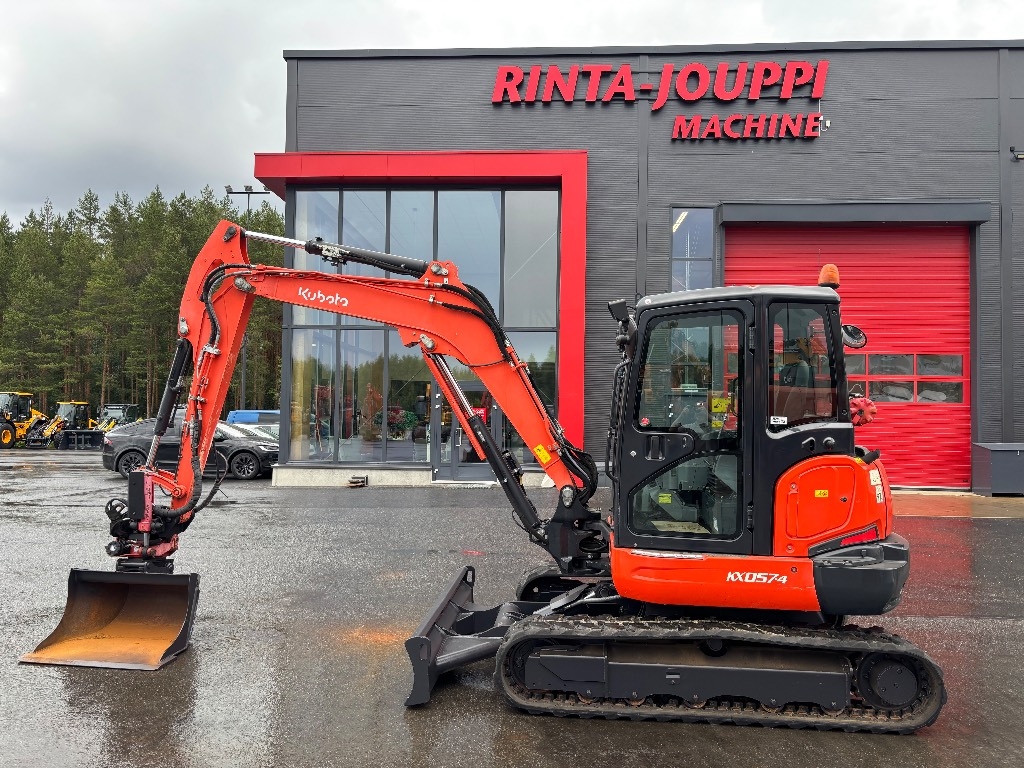 Kubota KX 057-4 / Rotatorius, 3 kaušeliai, tepalas