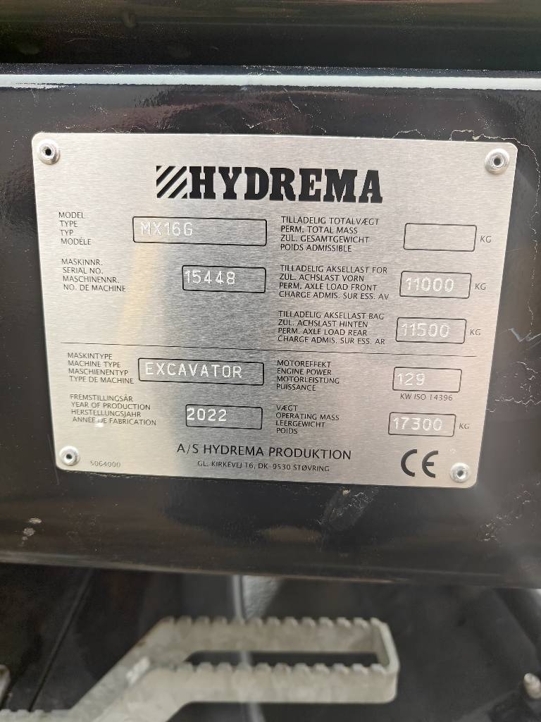 Hydrema MX 16 G / MYYTY, SOLD kuva 24