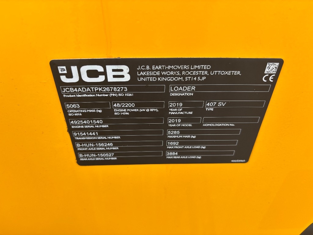 JCB 407 / Top felszerelés, V. fokozat kuva 13